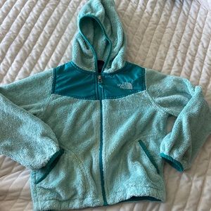 Girls XS 5/6 North Face fleece